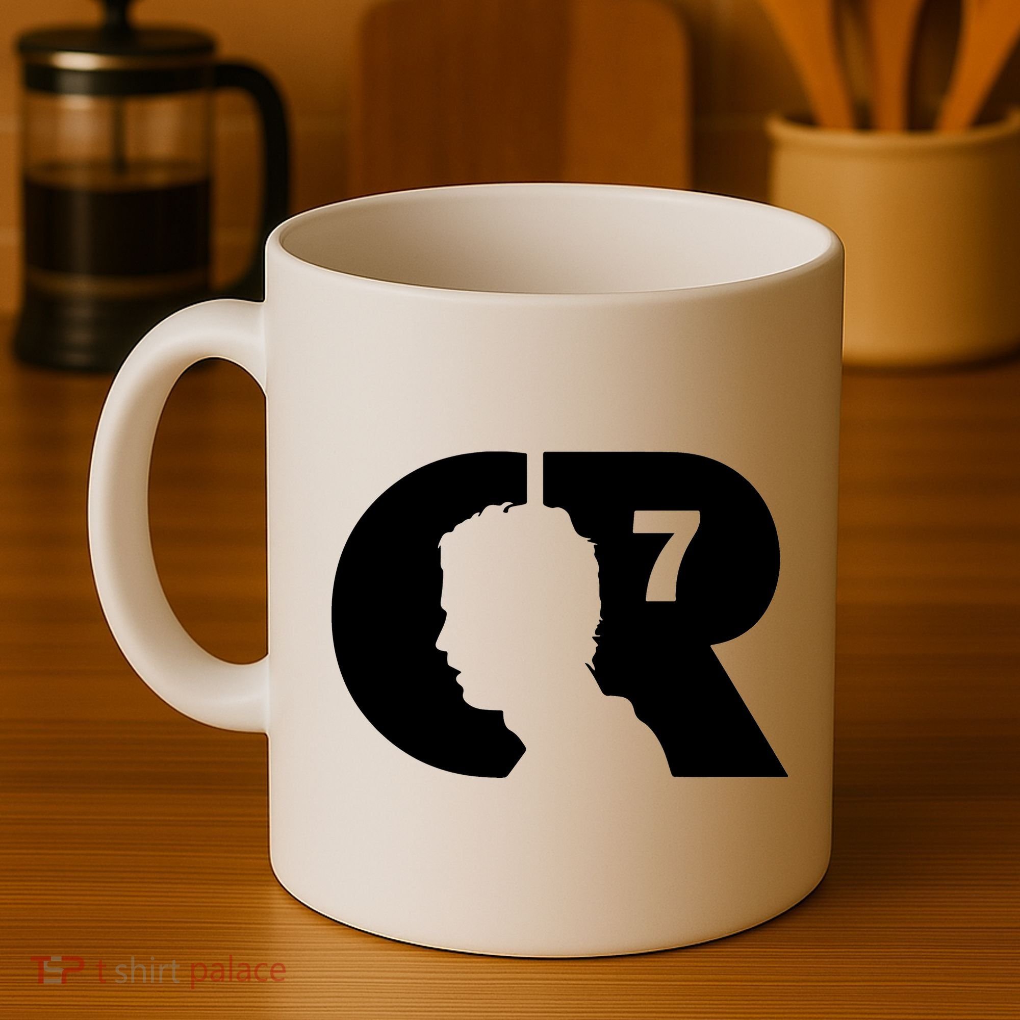 Cool Cristiano Portugal Captain Jersey Face Coffee Mug