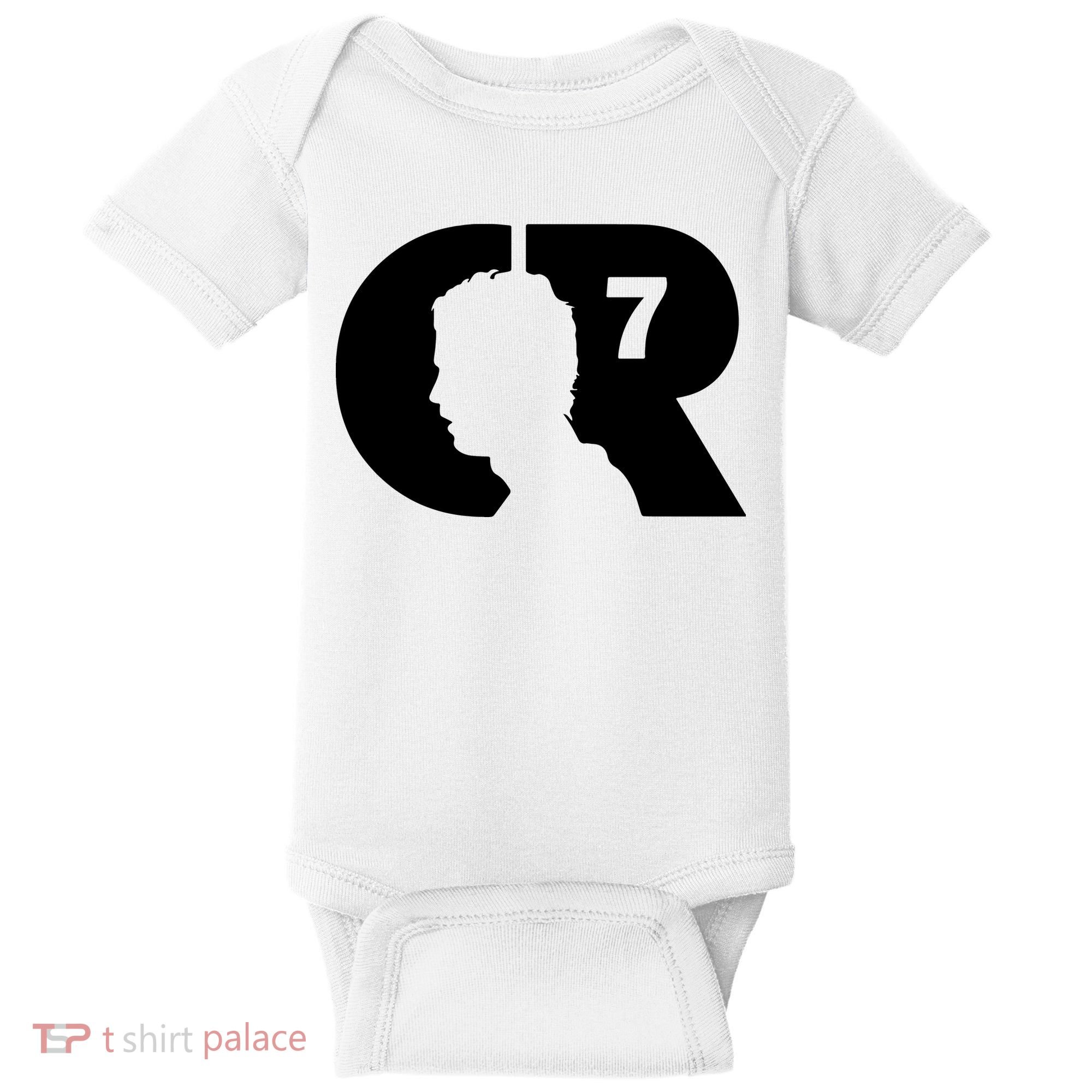 Cool Cristiano Portugal Captain Jersey Face Baby Bodysuit