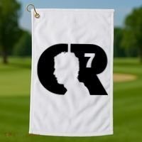 Cool Cristiano Portugal Captain Jersey Face Golf Towel thumb 1