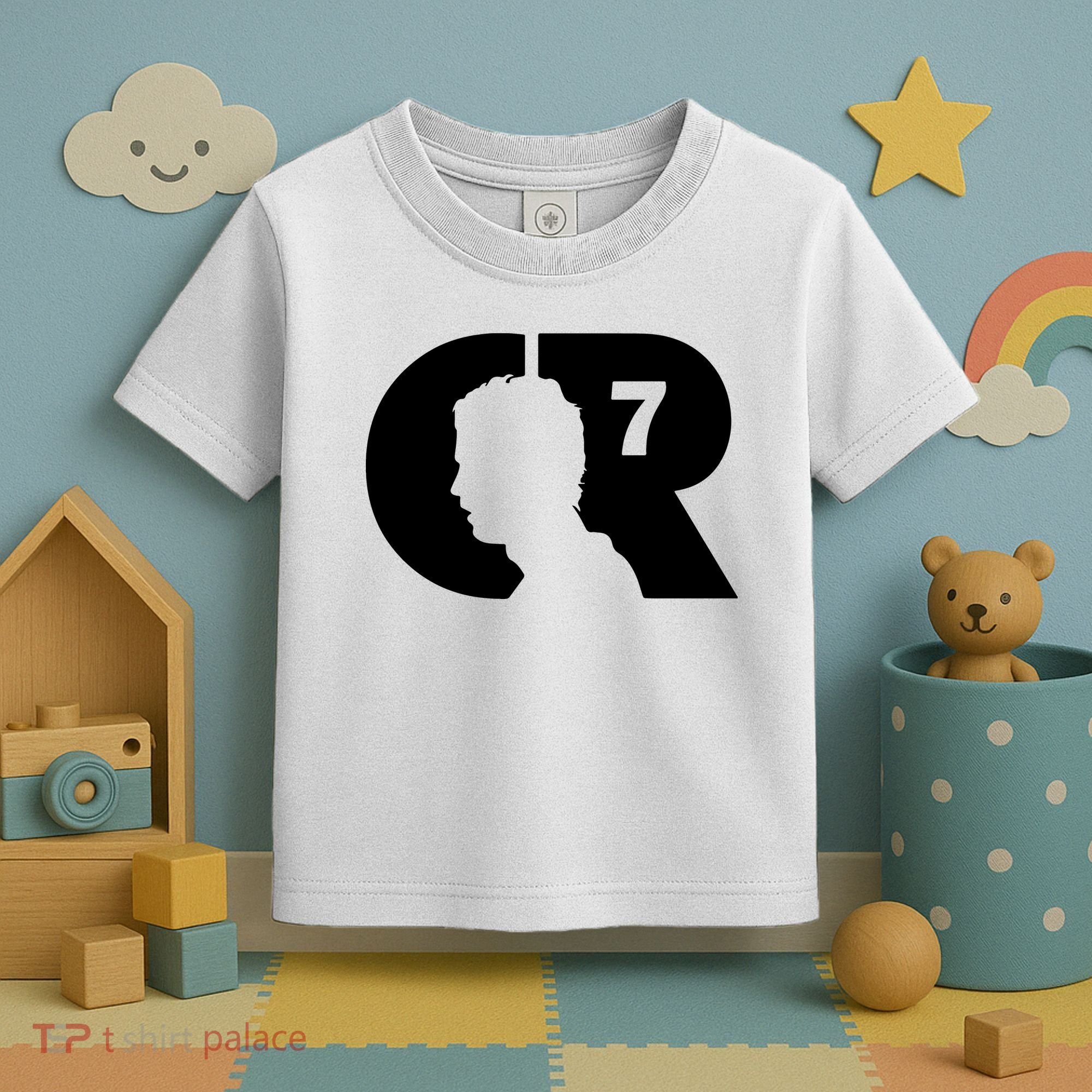 Cool Cristiano Portugal Captain Jersey Face Toddler T-Shirt