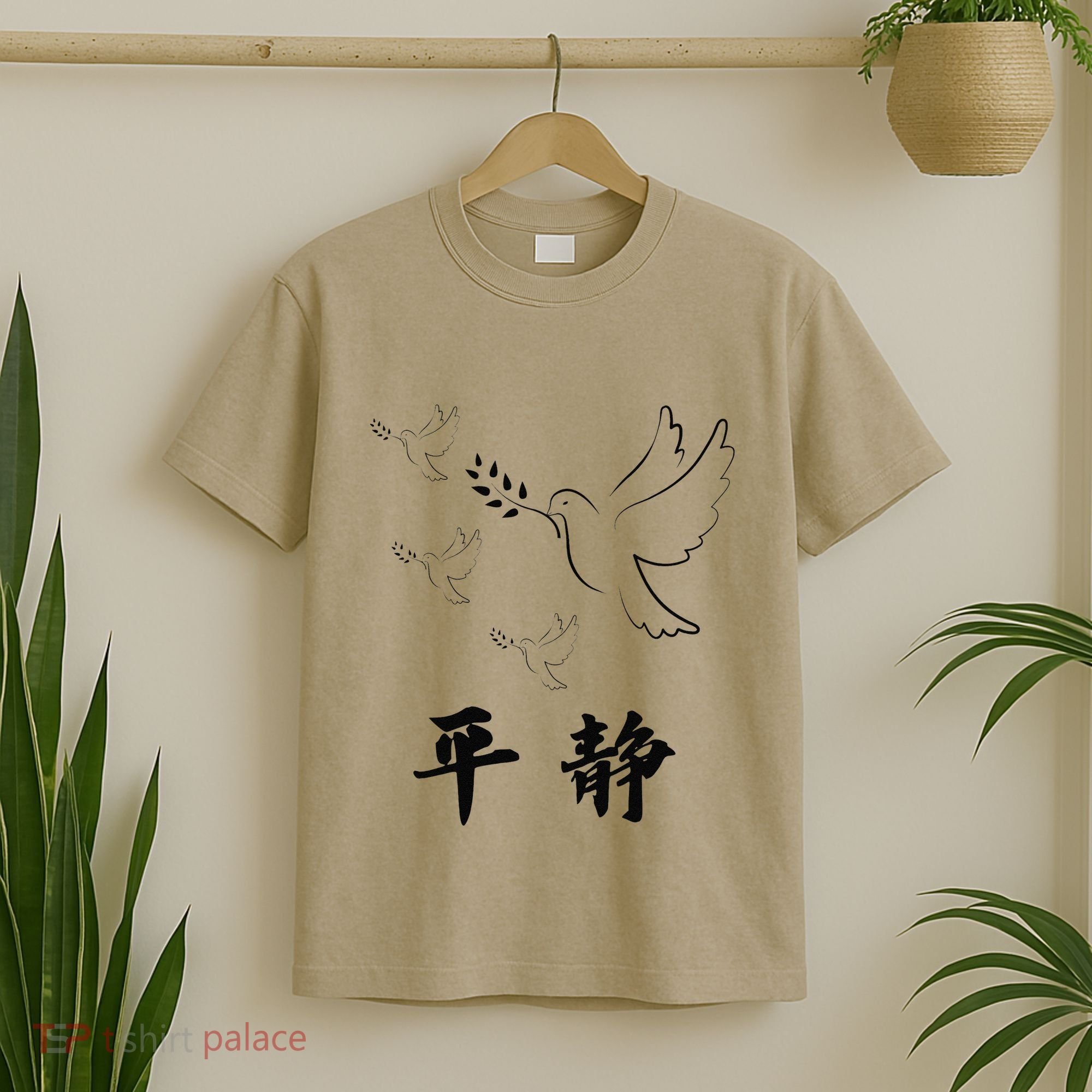 Chinese Characters Ping Jing Peace T-Shirt