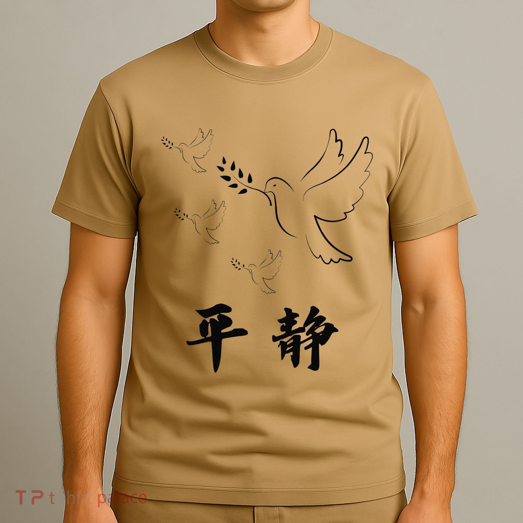 Chinese Characters Ping Jing Peace T-Shirt