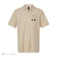 Chinese Characters Ping Jing Peace Polo thumb 0