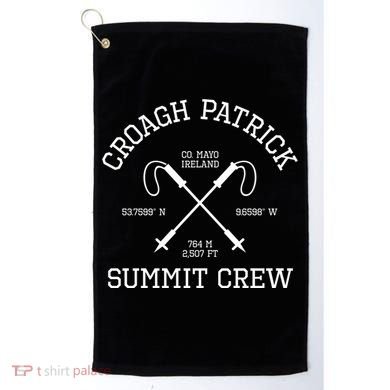 Climbed Croagh Patrick Summit Crew Hike Mayo Ireland Cool Gift Golf Towel