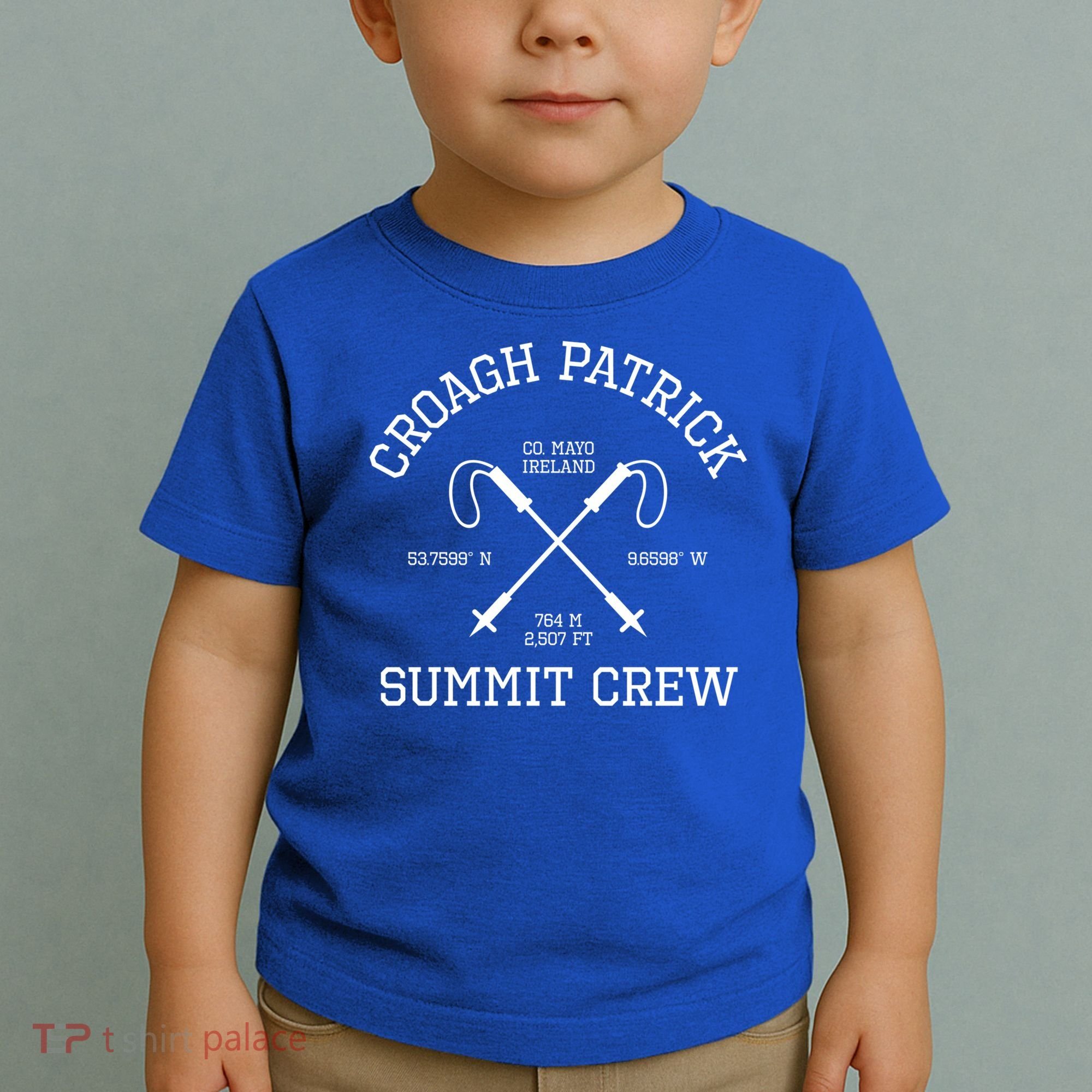 Climbed Croagh Patrick Summit Crew Hike Mayo Ireland Cool Gift Toddler T-Shirt