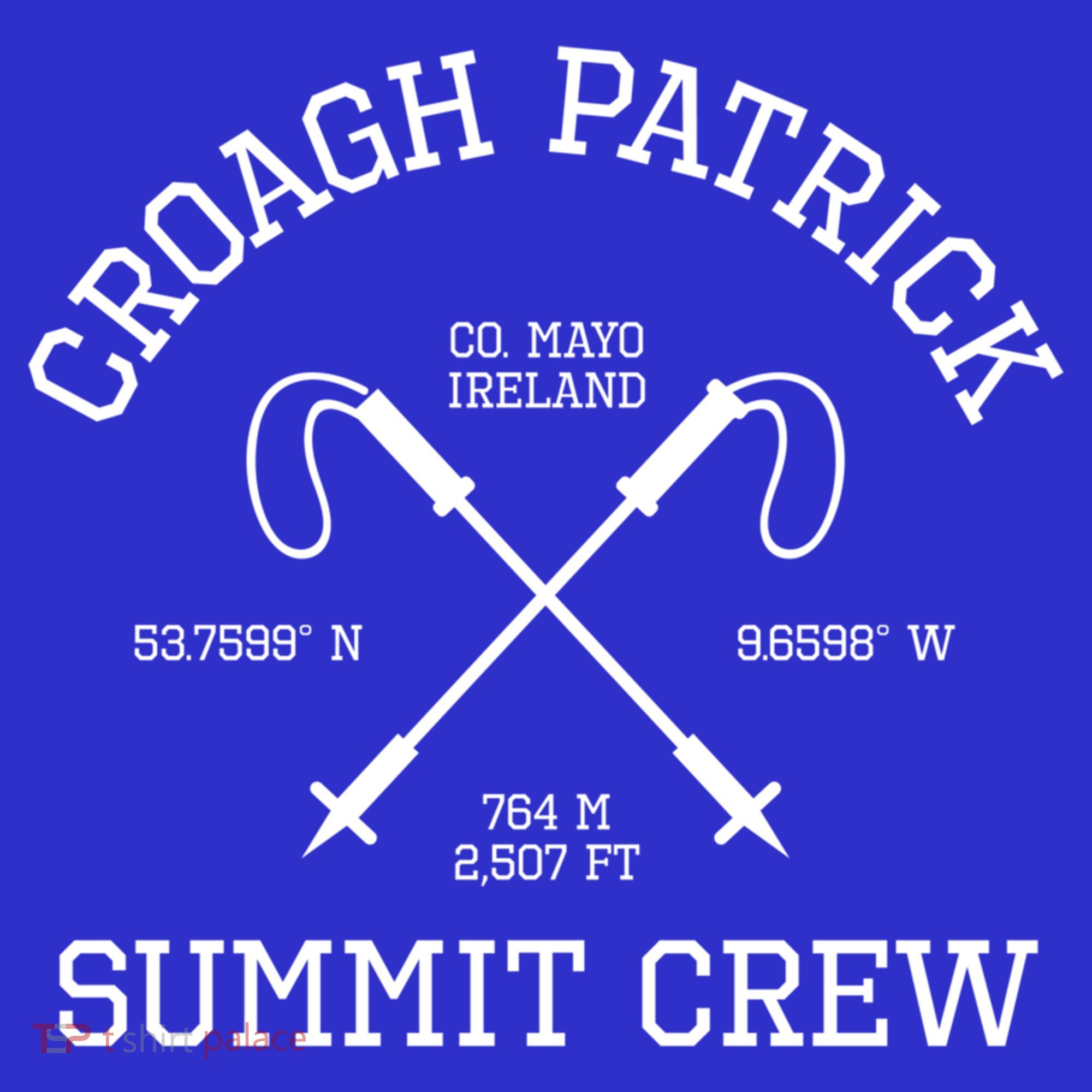 Climbed Croagh Patrick Summit Crew Hike Mayo Ireland Cool Gift Women's Long Sleeve Shirt