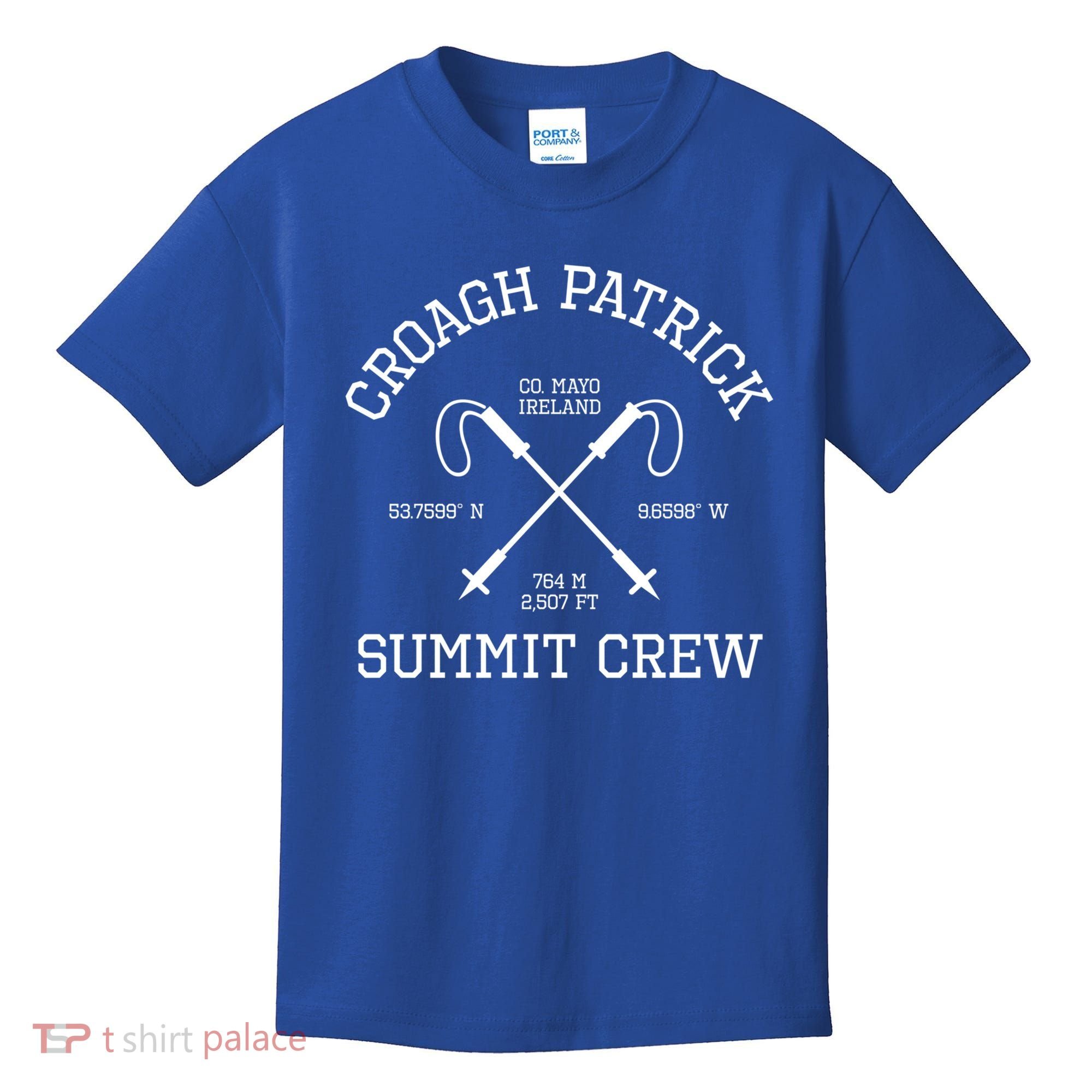Climbed Croagh Patrick Summit Crew Hike Mayo Ireland Cool Gift Kids T-Shirt