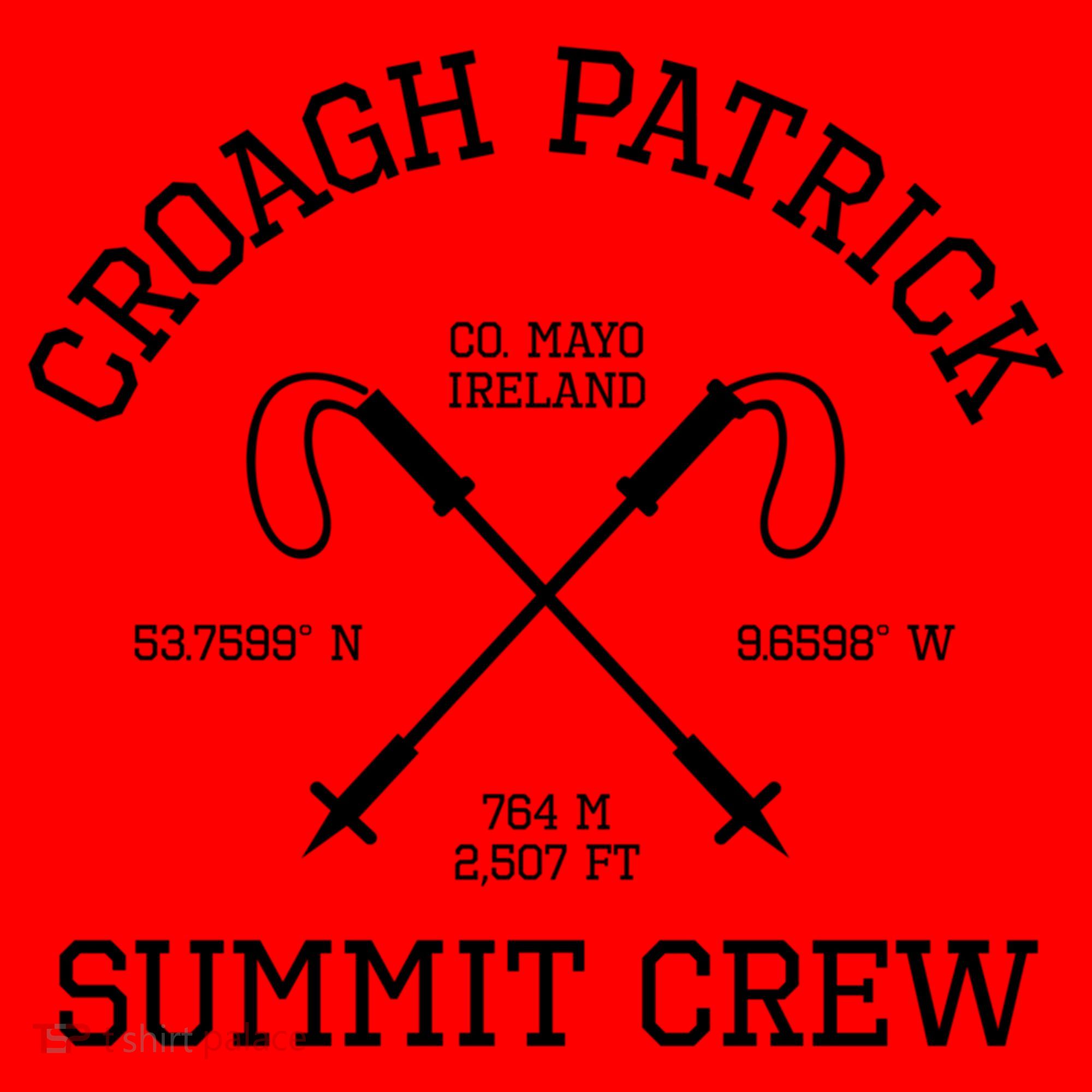 Climbed Croagh Patrick Summit Crew Hike Mayo Ireland Cool Gift Santa Hat