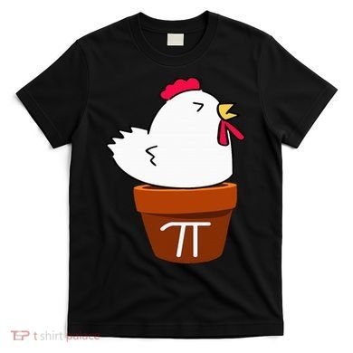 Cute Chicken Pot Pie Funny Math Pun Pi Symbol T-Shirt