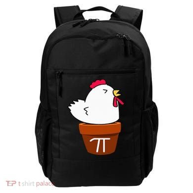 Cute Chicken Pot Pie Funny Math Pun Pi Symbol Backpack