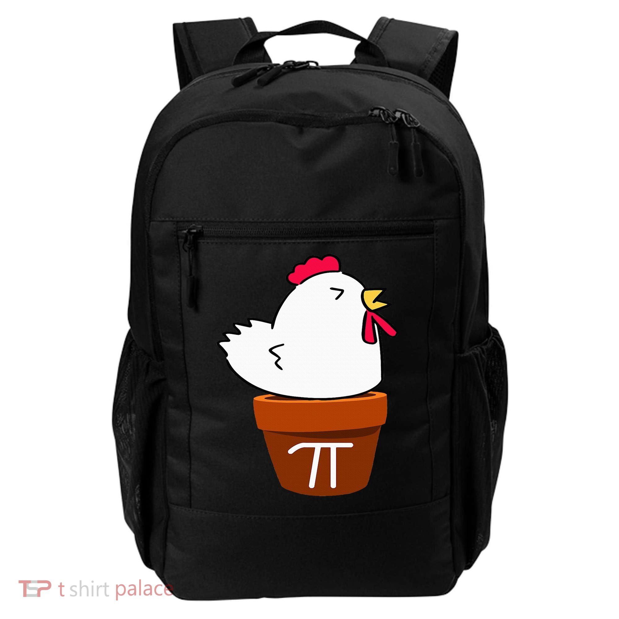 Cute Chicken Pot Pie Funny Math Pun Pi Symbol Backpack