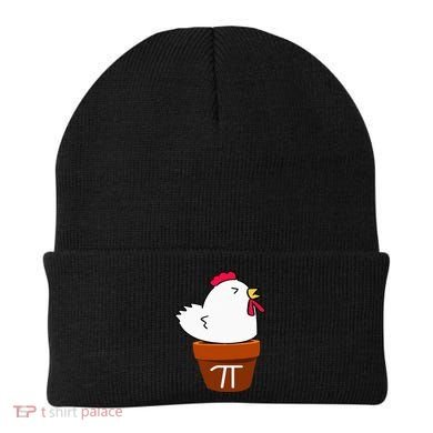 Cute Chicken Pot Pie Funny Math Pun Pi Symbol Beanie
