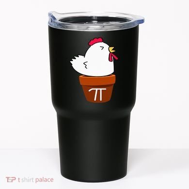 Cute Chicken Pot Pie Funny Math Pun Pi Symbol Tumbler