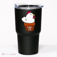 Cute Chicken Pot Pie Funny Math Pun Pi Symbol Tumbler thumb 0