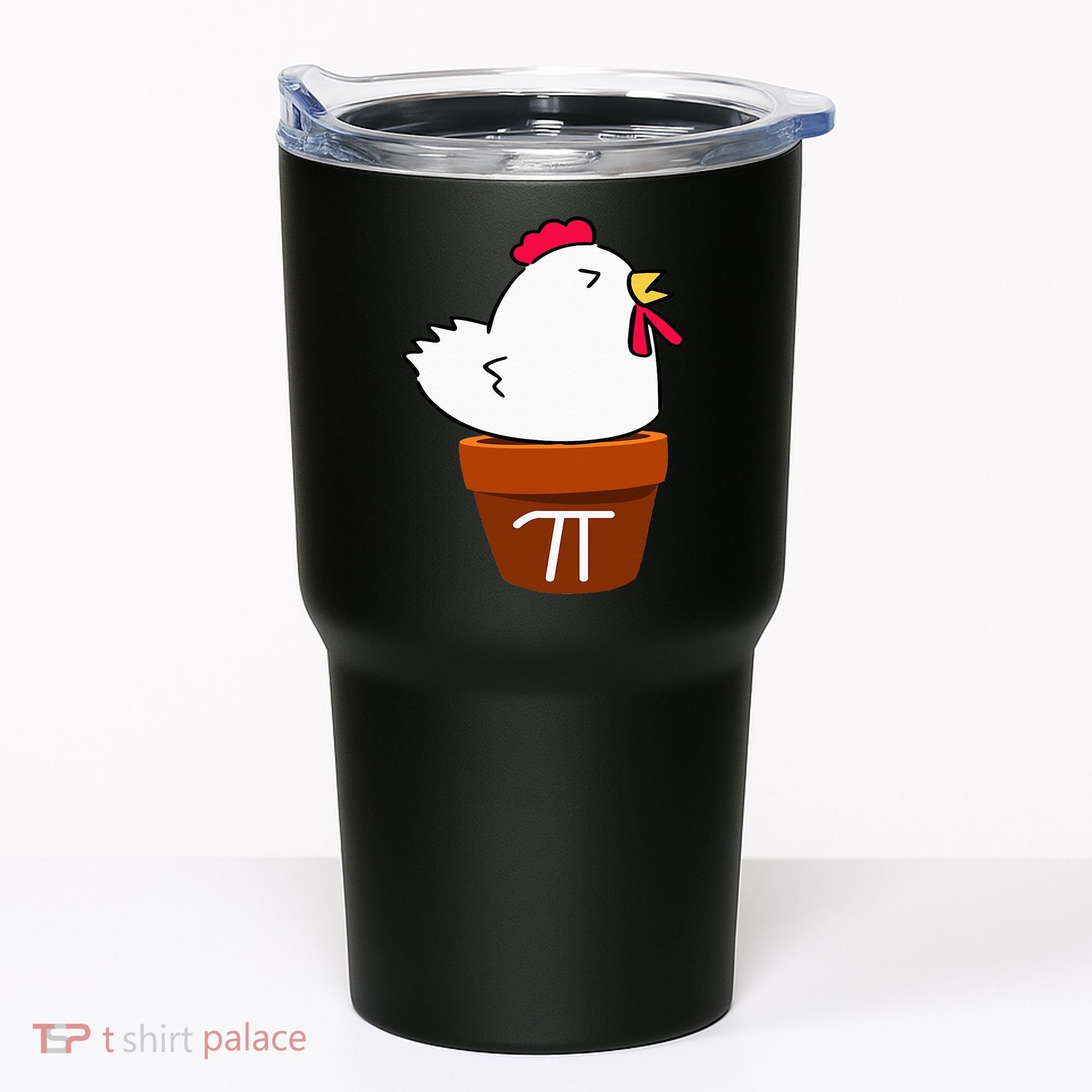 Cute Chicken Pot Pie Funny Math Pun Pi Symbol Tumbler