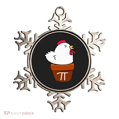 Cute Chicken Pot Pie Funny Math Pun Pi Symbol Ornament