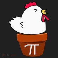 Cute Chicken Pot Pie Funny Math Pun Pi Symbol Hat thumb 2