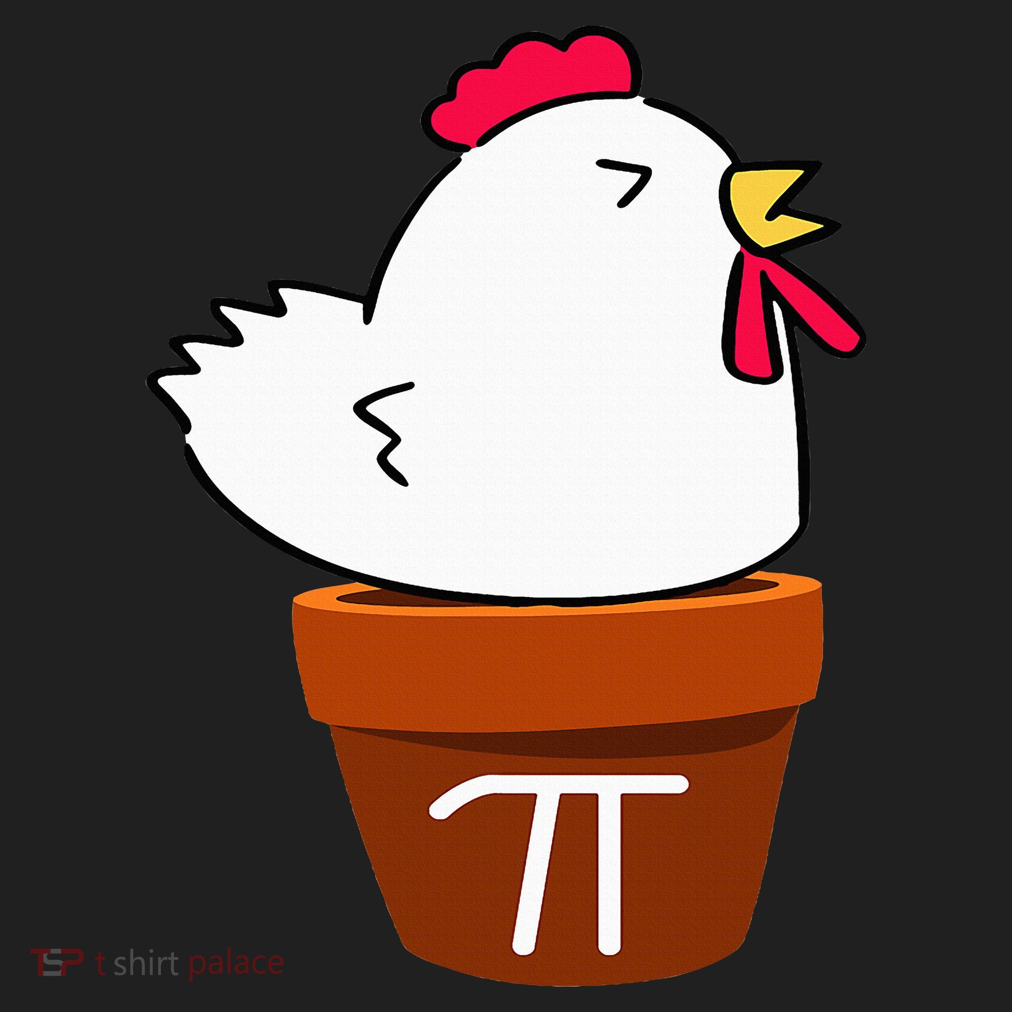 Cute Chicken Pot Pie Funny Math Pun Pi Symbol Hat