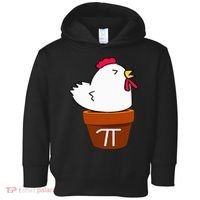 Cute Chicken Pot Pie Funny Math Pun Pi Symbol Toddler Hoodie thumb 0