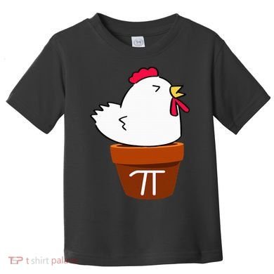 Cute Chicken Pot Pie Funny Math Pun Pi Symbol Toddler T-Shirt