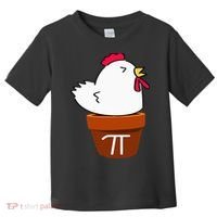 Cute Chicken Pot Pie Funny Math Pun Pi Symbol Toddler T-Shirt thumb 0