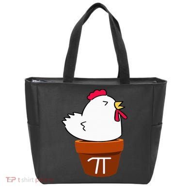 Cute Chicken Pot Pie Funny Math Pun Pi Symbol Tote Bag