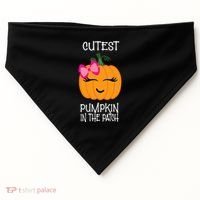 Cutest Coolest Pumpkin In The Patch Halloween USA-Made Doggie Bandana thumb 0
