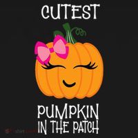 Cutest Coolest Pumpkin In The Patch Halloween USA-Made Doggie Bandana thumb 2