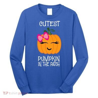 Cutest Coolest Pumpkin In The Patch Halloween Long Sleeve Shirt