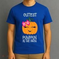 Cutest Coolest Pumpkin In The Patch Halloween T-Shirt thumb 3