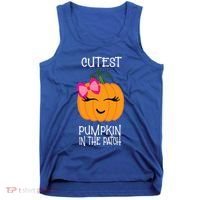 Cutest Coolest Pumpkin In The Patch Halloween Tank Top thumb 0