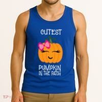 Cutest Coolest Pumpkin In The Patch Halloween Tank Top thumb 3