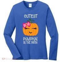 Cutest Coolest Pumpkin In The Patch Halloween Women's Long Sleeve Shirt thumb 0