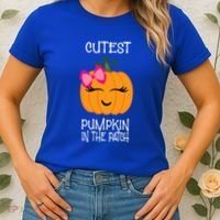 Cutest Coolest Pumpkin In The Patch Halloween Women's T-Shirt thumb 2