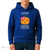 Cutest Coolest Pumpkin In The Patch Halloween Kids Hoodie thumb 4
