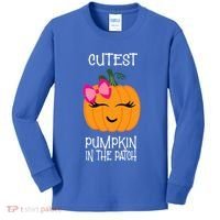 Cutest Coolest Pumpkin In The Patch Halloween Kids Long Sleeve Shirt thumb 0
