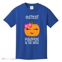 Cutest Coolest Pumpkin In The Patch Halloween Kids T-Shirt thumb 0