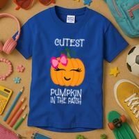 Cutest Coolest Pumpkin In The Patch Halloween Kids T-Shirt thumb 3