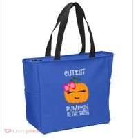 Cutest Coolest Pumpkin In The Patch Halloween Tote Bag thumb 2