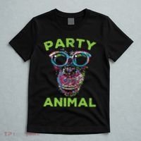 Cute Chimpanzee Party Animal Lover Colorful Monkey T-Shirt thumb 5