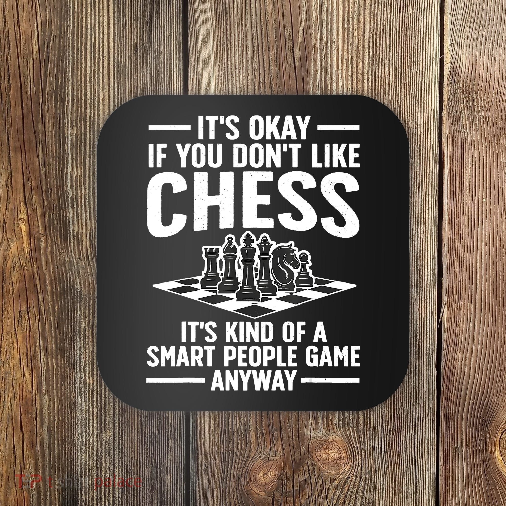 Cool Chess Players Art For Men Chess Lover Novelty Coaster