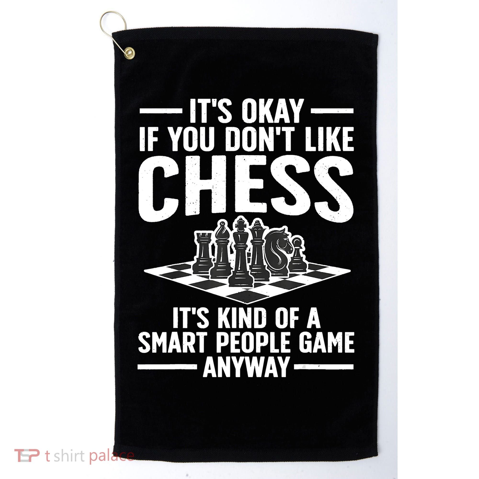 Cool Chess Players Art For Men Chess Lover Novelty Golf Towel