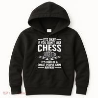 Cool Chess Players Art For Men Chess Lover Novelty Kids Hoodie thumb 0