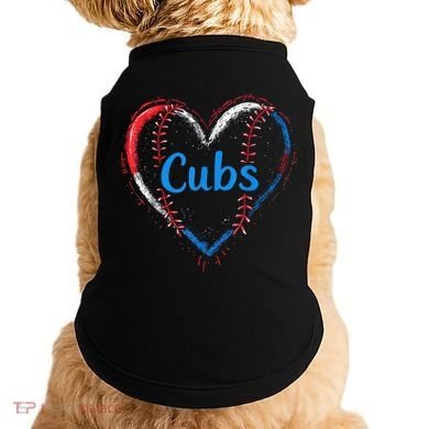 Classic Cubs Proud Name Hearts Lovers Gift  Doggie Tank