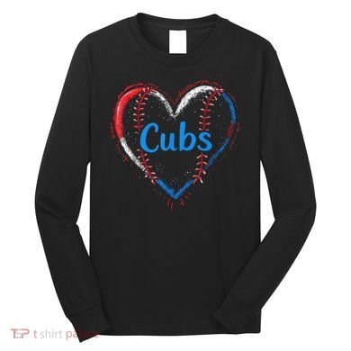 Classic Cubs Proud Name Hearts Lovers Gift  Long Sleeve Shirt