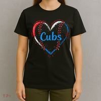 Classic Cubs Proud Name Hearts Lovers Gift  T-Shirt thumb 4