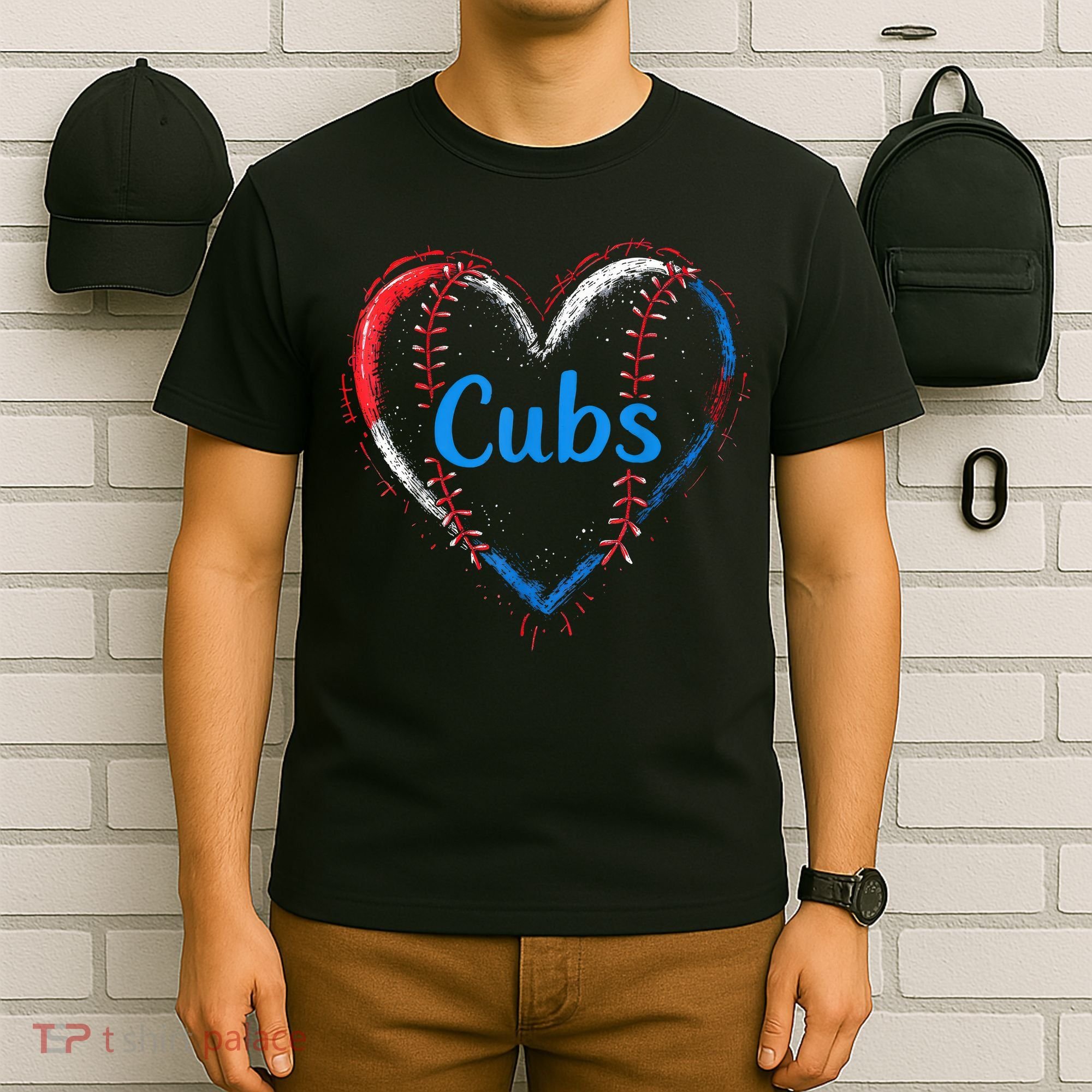 Classic Cubs Proud Name Hearts Lovers Gift  T-Shirt