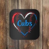 Classic Cubs Proud Name Hearts Lovers Gift  Coaster thumb 0