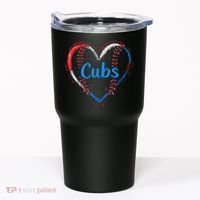 Classic Cubs Proud Name Hearts Lovers Gift  Tumbler thumb 0