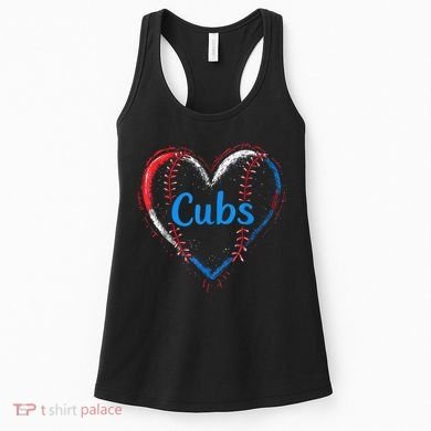 Classic Cubs Proud Name Hearts Lovers Gift  Women's Tank Top